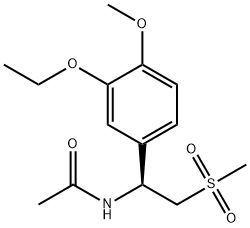 (S)-N-(1-(3-Ethoxy-4-methoxyphenyl)-2-(methylsulfonyl)ethyl)acetamide Structure