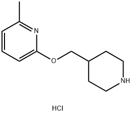 2-methyl-6-[(piperidin-4-yl)methoxy]pyridine dihydrochloride 구조식 이미지