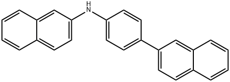 2-Naphthalenamine, N-[4-(2-naphthalenyl)phenyl]- Structure