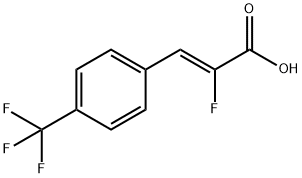 2-fluoro-3-[4-(trifluoromethyl)phenyl]prop-2-enoic acid 구조식 이미지
