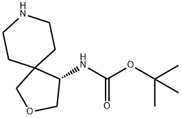 Tert-Butyl (S)-(2-oxa-8-azaspiro[4.5]decan-4-yl)carbamate 구조식 이미지