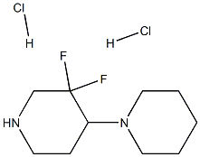 3',3'-Difluoro-1,4'-bipiperidine dihydrochloride Structure