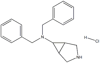 N,N-dibenzyl-3-azabicyclo[3.1.0]hexan-6-amine hydrochloride 구조식 이미지