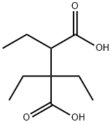 Butanedioic acid, 2,2,3-triethyl- Structure