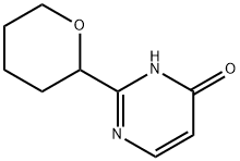 2-(tetrahydro-2H-pyran-2-yl)pyrimidin-4-ol 구조식 이미지