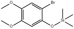 (2-Bromo-4,5-dimethoxyphenoxy)trimethylsilane Structure
