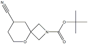 tert-butyl 8-cyano-5-oxa-2-azaspiro[3.5]nonane-2-carboxylate Structure