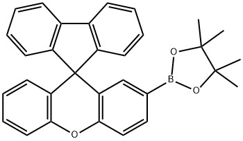 4,4,5,5-tetramethyl-2-(spiro[fluorene-9,9'-xanthen]-2'-yl)-1,3,2-dioxaborolane Structure