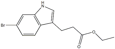 Ethyl 3-(6-Bromo-3-indolyl)propanoate 구조식 이미지