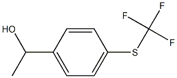 1-{4-[(trifluoromethyl)sulfanyl]phenyl}ethan-1-ol Structure