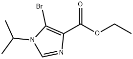 Ethyl 5-bromo-1-(propan-2-yl)-1H-imidazole-4-carboxylate Structure