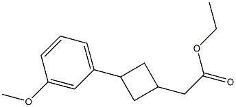 ethyl 2-(3-(3-methoxyphenyl)cyclobutyl)acetate Structure