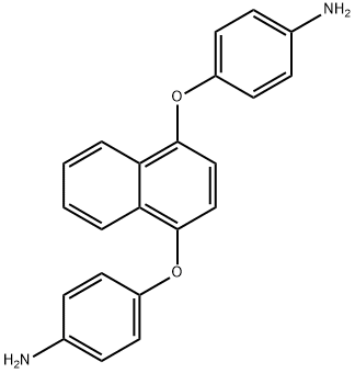Benzenamine, 4,4'-[1,4-naphthalenediylbis(oxy)]bis- Structure