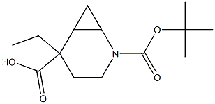 2-(tert-butyl) 5-ethyl 2-azabicyclo[4.1.0]heptane-2,5-dicarboxylate 구조식 이미지