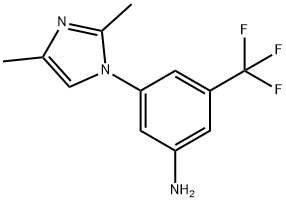 3-(2,4-dimethyl-1H-imidazol-1-yl)-5-(trifluoromethyl)-Benzenamine 구조식 이미지