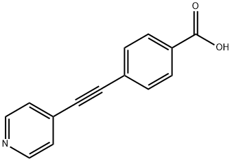 4-(2-pyridin-4-ylethynyl)benzoic acid Structure