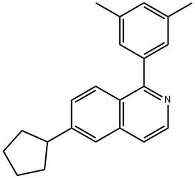 6-cyclopentyl-1-(3,5-dimethylphenyl)Isoquinoline Structure