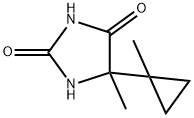5-methyl-5-(1-methylcyclopropyl)imidazolidine-2,4-dione Structure