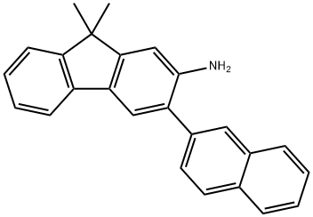 2-Amino-3-(2-naphthyl)-9,9-dimethylfluorene 구조식 이미지