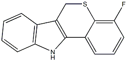 6,11-Dihydro-4-fluoro[1]benzothiopyrano[4,3-b]indole Structure