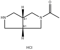 1-((3aR,6aS)-hexahydropyrrolo[3,4-c]pyrrol-2(1H)-yl)ethan-1-one hydrochloride 구조식 이미지