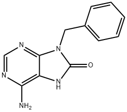 8H-Purin-8-one, 6-amino-7,9-dihydro-9-(phenylmethyl)- Structure