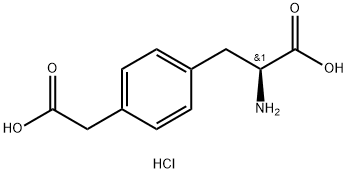 (S)-2-Amino-3-(4-(carboxymethyl)phenyl)propanoic acid hydrochloride 구조식 이미지