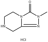 2-methyl-2H,3H,5H,6H,7H,8H-[1,2,4]triazolo[4,3-a]piperazin-3-one hydrochloride 구조식 이미지