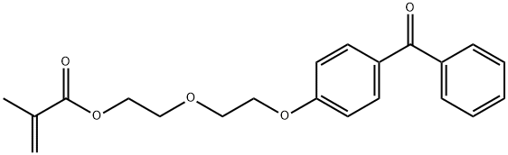 2-[2-(4-benzoylphenoxy)ethoxy]ethyl methacrylate Structure