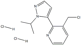 3-(chloromethyl)-2-(1-isopropyl-1H-pyrazol-5-yl)pyridine dihydrochloride Structure
