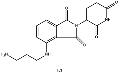 4-[(3-Aminopropyl)amino]-2-(2,6-dioxopiperidin-3-yl)isoindoline-1,3-dione HCl Structure