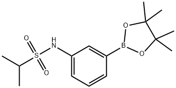 2-Propanesulfonamide, N-[3-(4,4,5,5-tetramethyl-1,3,2-dioxaborolan-2-yl)phenyl]- Structure