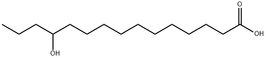 12-Hydroxypentadecanoic acid 구조식 이미지