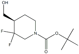 tert-butyl (R)-3,3-difluoro-4-(hydroxymethyl)piperidine-1-carboxylate 구조식 이미지