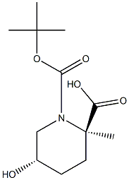 1-(tert-butyl) 2-methyl (2R,5S)-5-hydroxypiperidine-1,2-dicarboxylate Structure
