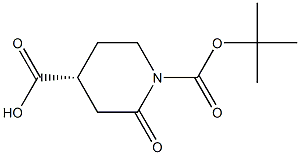 (R)-1-(tert-butoxycarbonyl)-2-oxopiperidine-4-carboxylic acid Structure