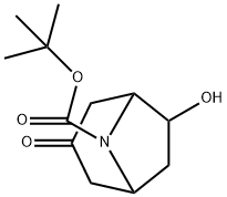 tert-butyl 6-hydroxy-3-oxo-8-azabicyclo[3.2.1]octane-8-carboxylate Structure