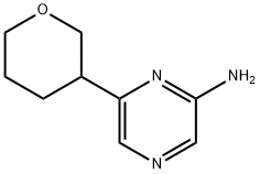 6-(tetrahydro-2H-pyran-3-yl)pyrazin-2-amine Structure