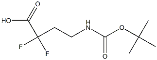 4-tert-Butoxycarbonylamino-2,2-difluoro-butyric acid Structure