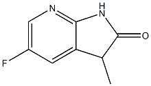 5-fluoro-3-methyl-1,3-dihydro-2H-pyrrolo[2,3-b]pyridin-2-one 구조식 이미지