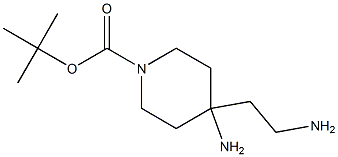 tert-butyl 4-amino-4-(2-aminoethyl)piperidine-1-carboxylate Structure