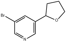 3-bromo-5-(tetrahydrofuran-2-yl)pyridine Structure