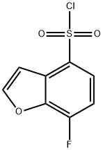 4-Benzofuransulfonyl chloride, 7-fluoro- Structure