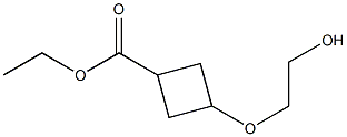 ethyl 3-(2-hydroxyethoxy)cyclobutane-1-carboxylate Structure