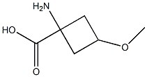 (1r,3r)-1-amino-3-methoxycyclobutane-1-carboxylic acid Structure