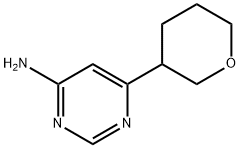 6-(tetrahydro-2H-pyran-3-yl)pyrimidin-4-amine Structure