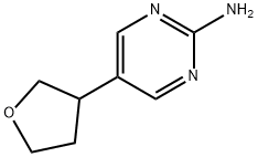 5-(tetrahydrofuran-3-yl)pyrimidin-2-amine Structure