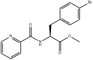 L-Phenylalanine, 4-bromo-N-(2-pyridinylcarbonyl)-, methyl ester Structure