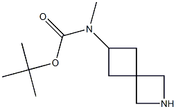 tert-butyl N-{2-azaspiro[3.3]heptan-6-yl}-N-methylcarbamate Structure