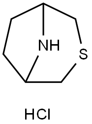 3-thia-8-azabicyclo[3.2.1]octane hydrochloride 구조식 이미지